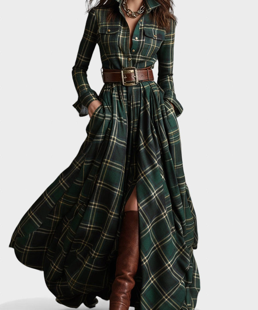 Elena | Klassisches Elegantes Hemdkleid