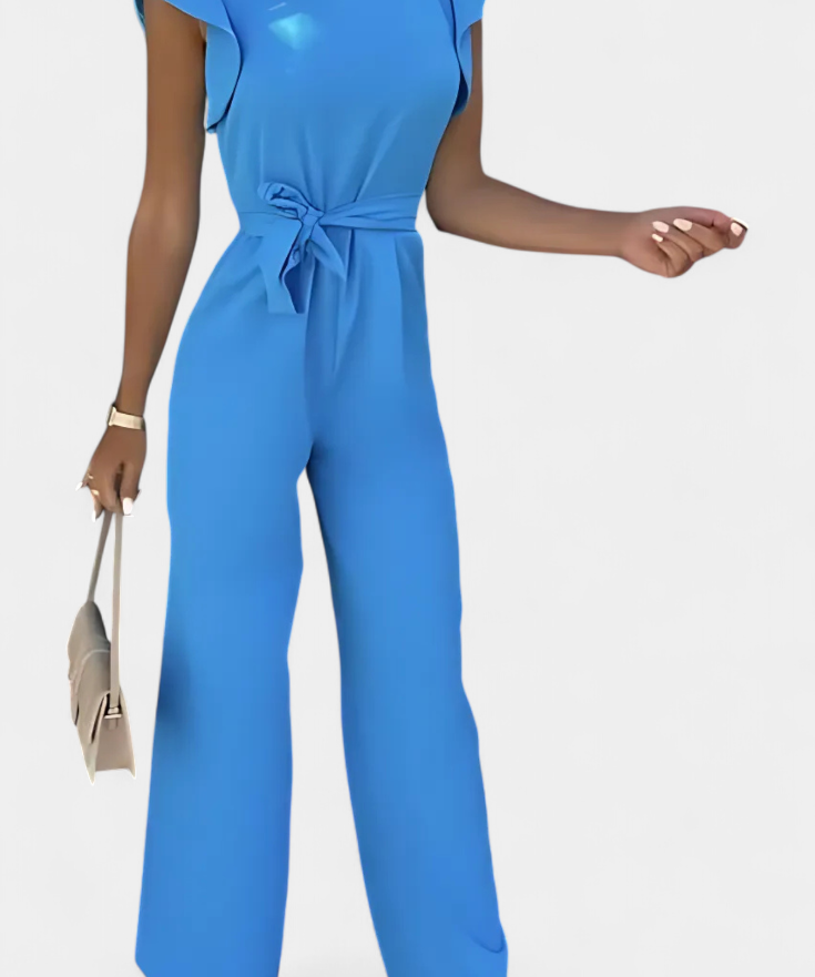 Shalonda Eleganter Ärmelloser Jumpsuit mit Schleife