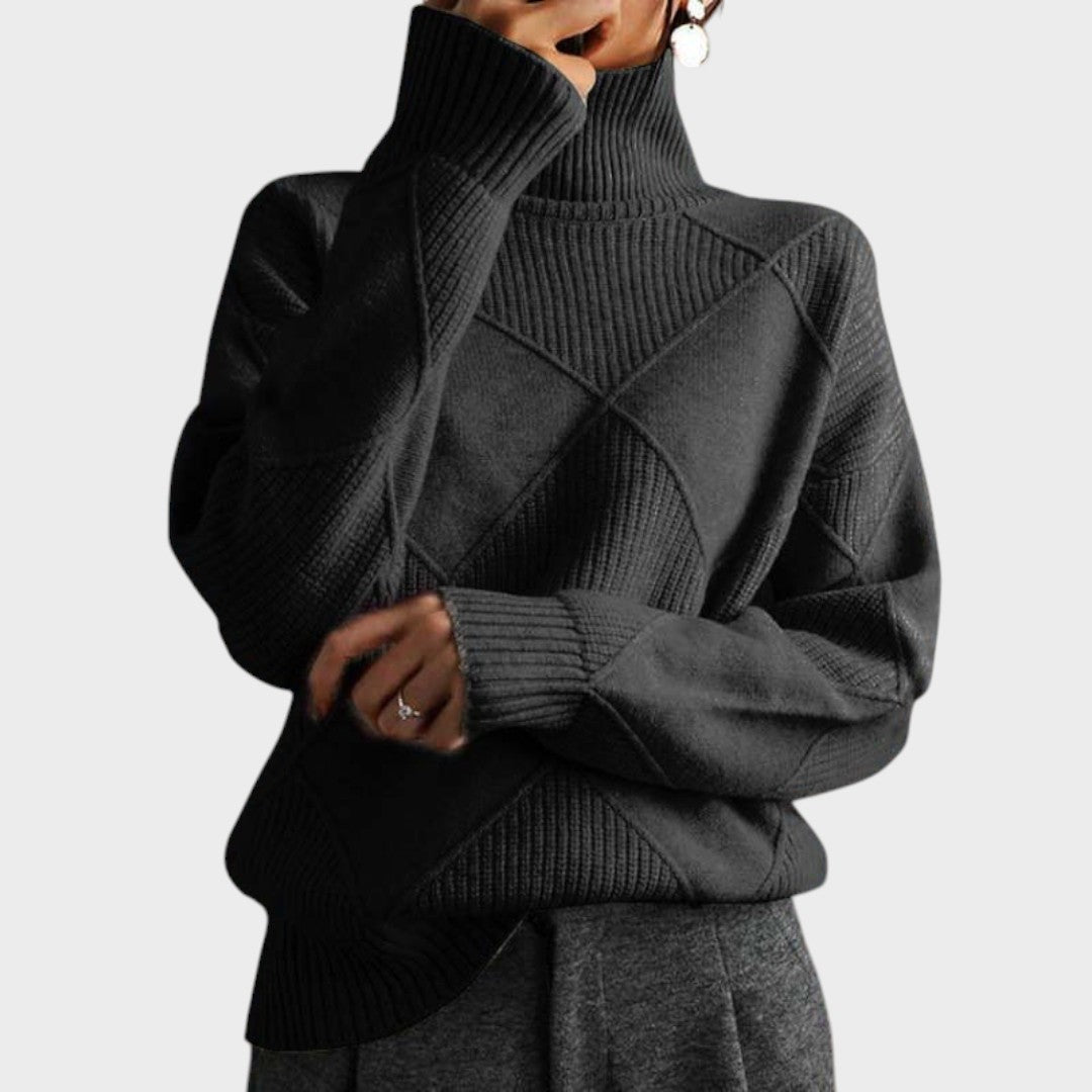 Greta | Pullover mit hohem Kragen