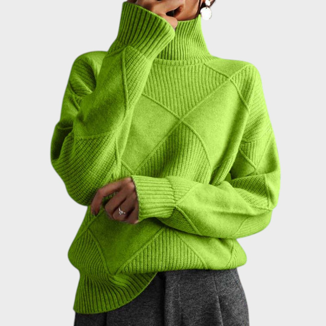 Greta | Pullover mit hohem Kragen