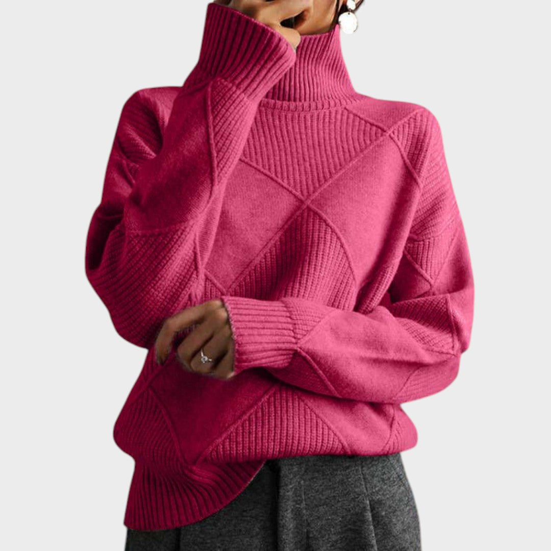Greta | Pullover mit hohem Kragen