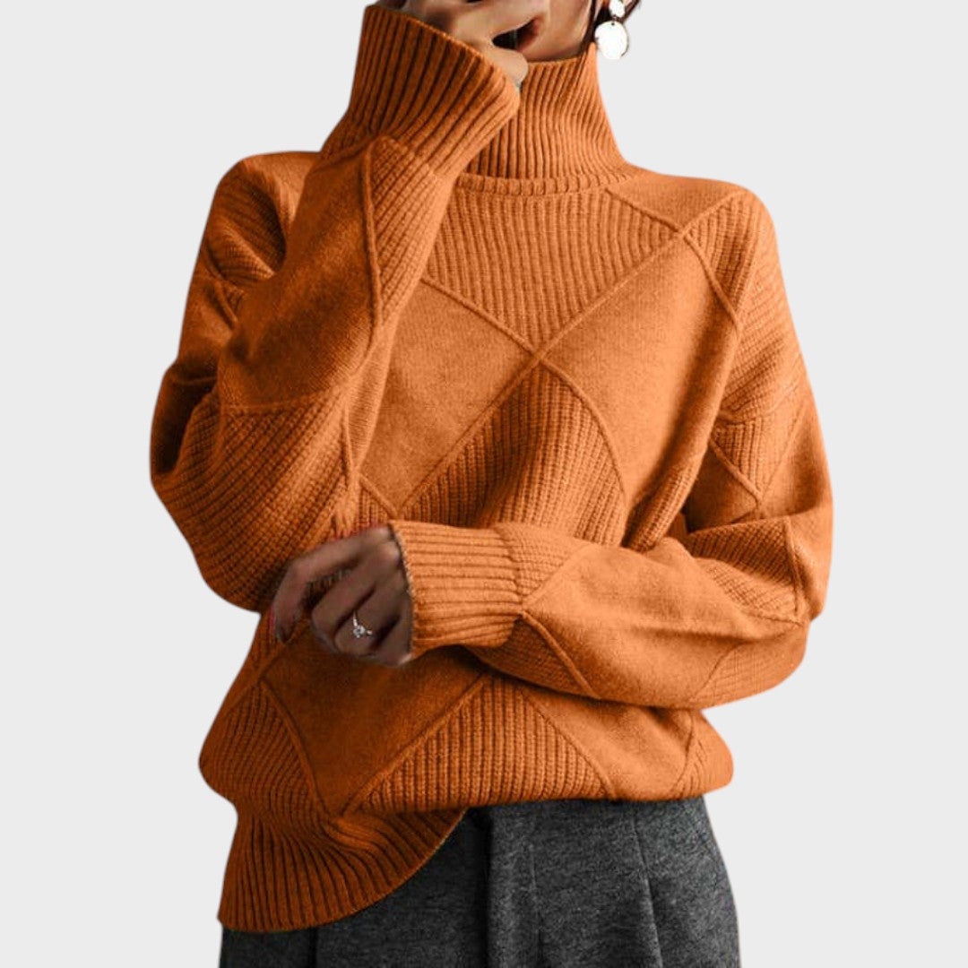Greta | Pullover mit hohem Kragen