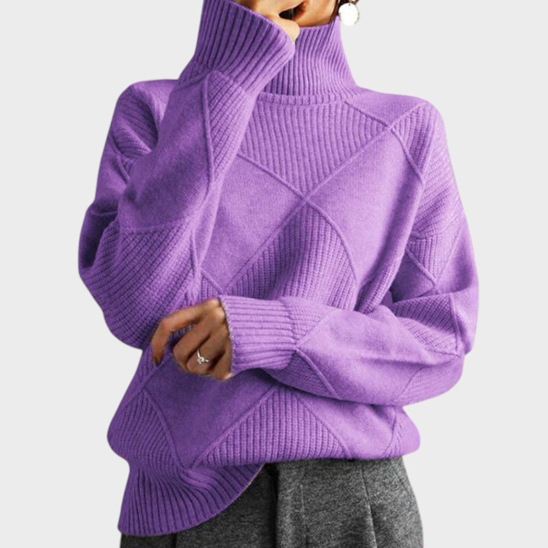 Greta | Pullover mit hohem Kragen