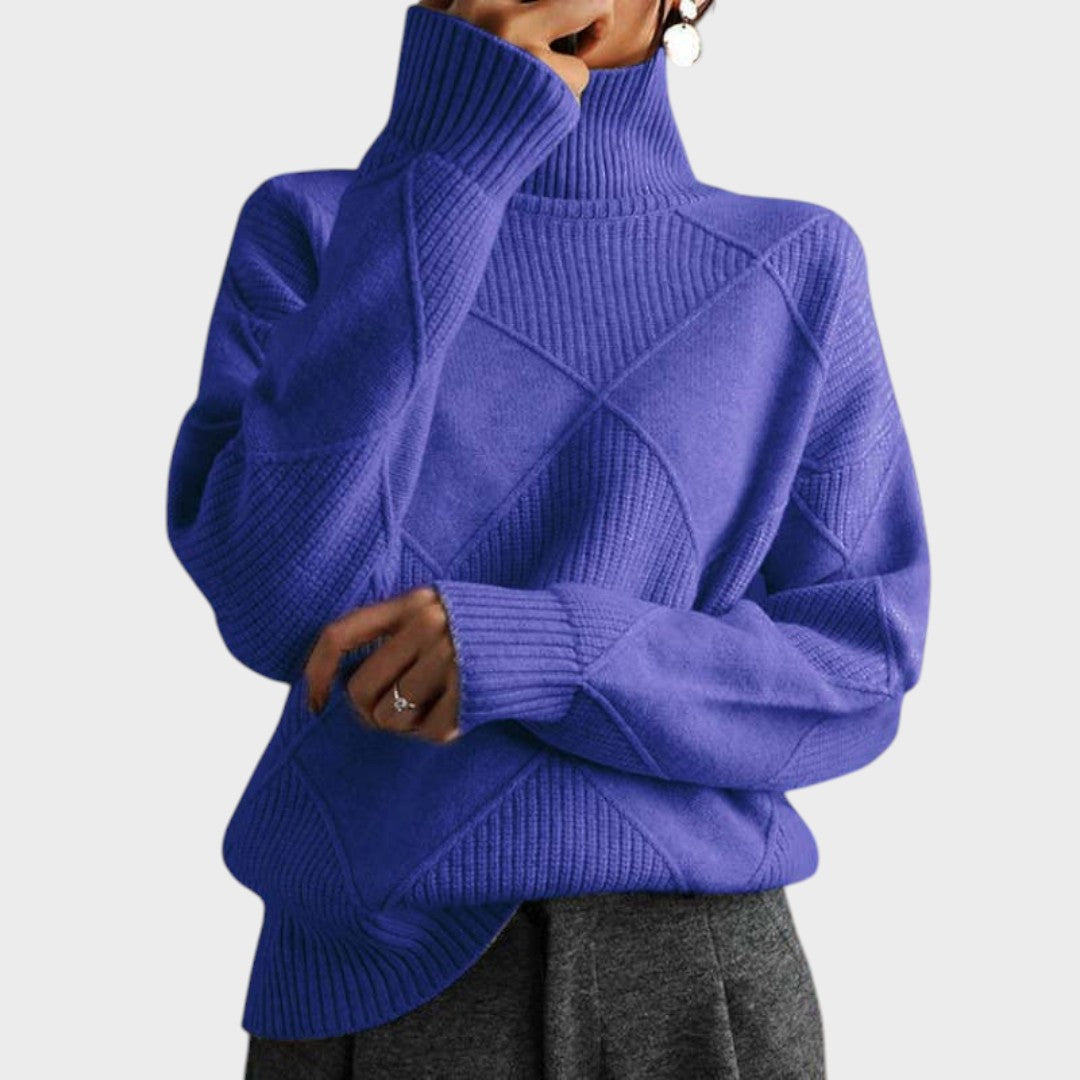 Greta | Pullover mit hohem Kragen