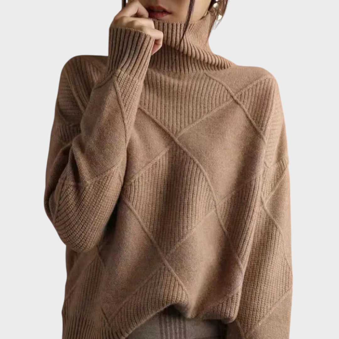Greta | Pullover mit hohem Kragen
