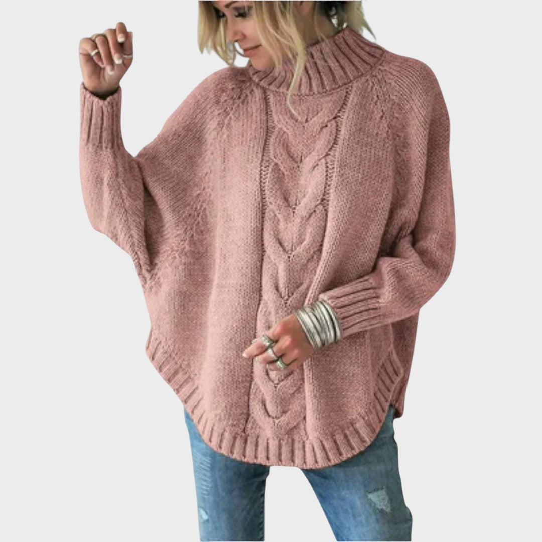 Monika | Strickpullover mit hohem Kragen