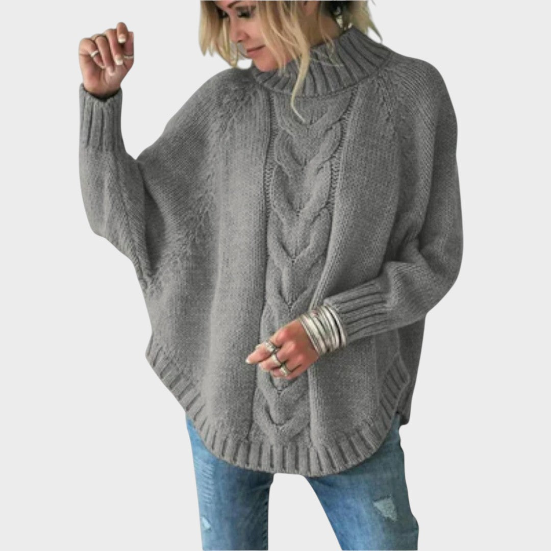 Monika | Strickpullover mit hohem Kragen