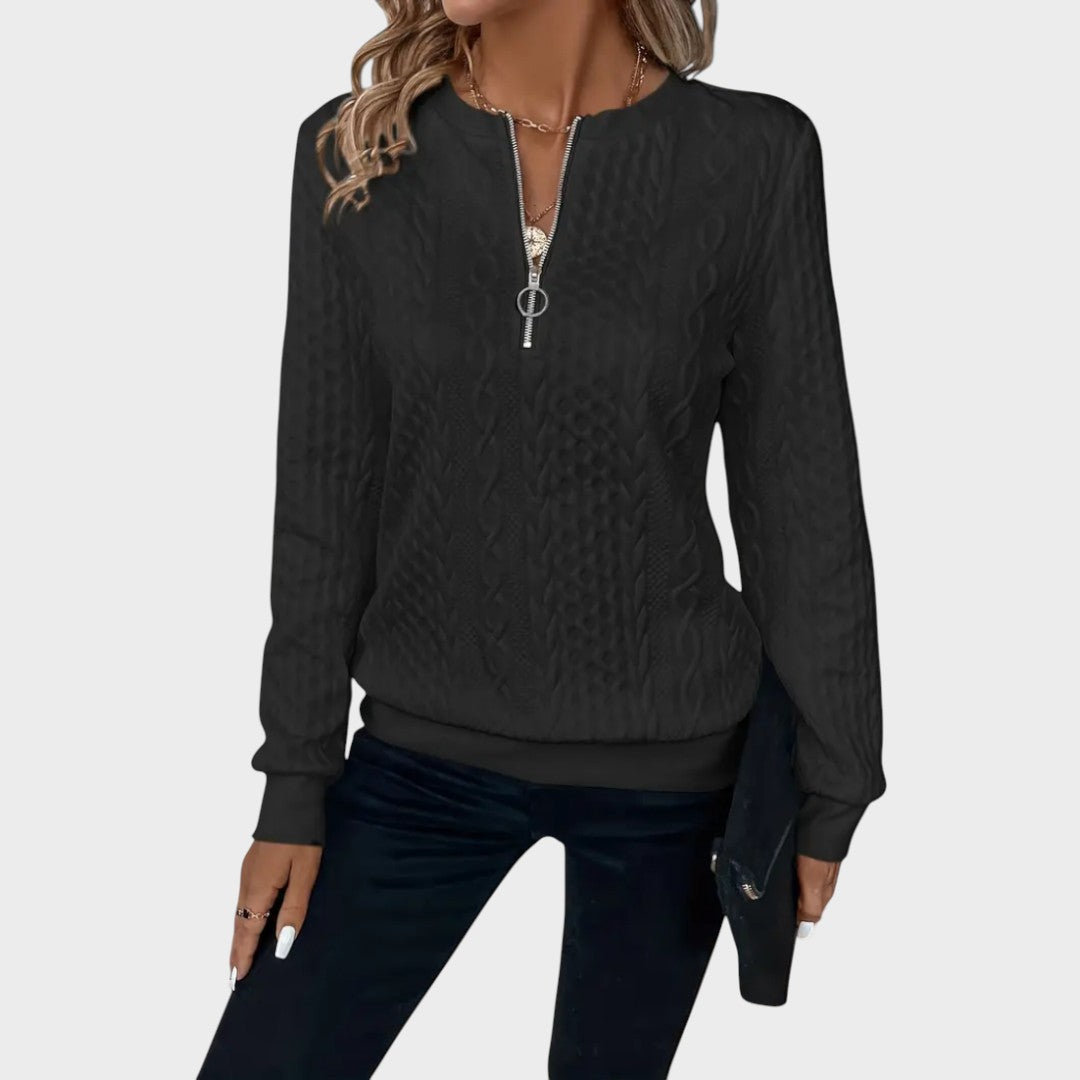 Ida | Zip-Strickpullover