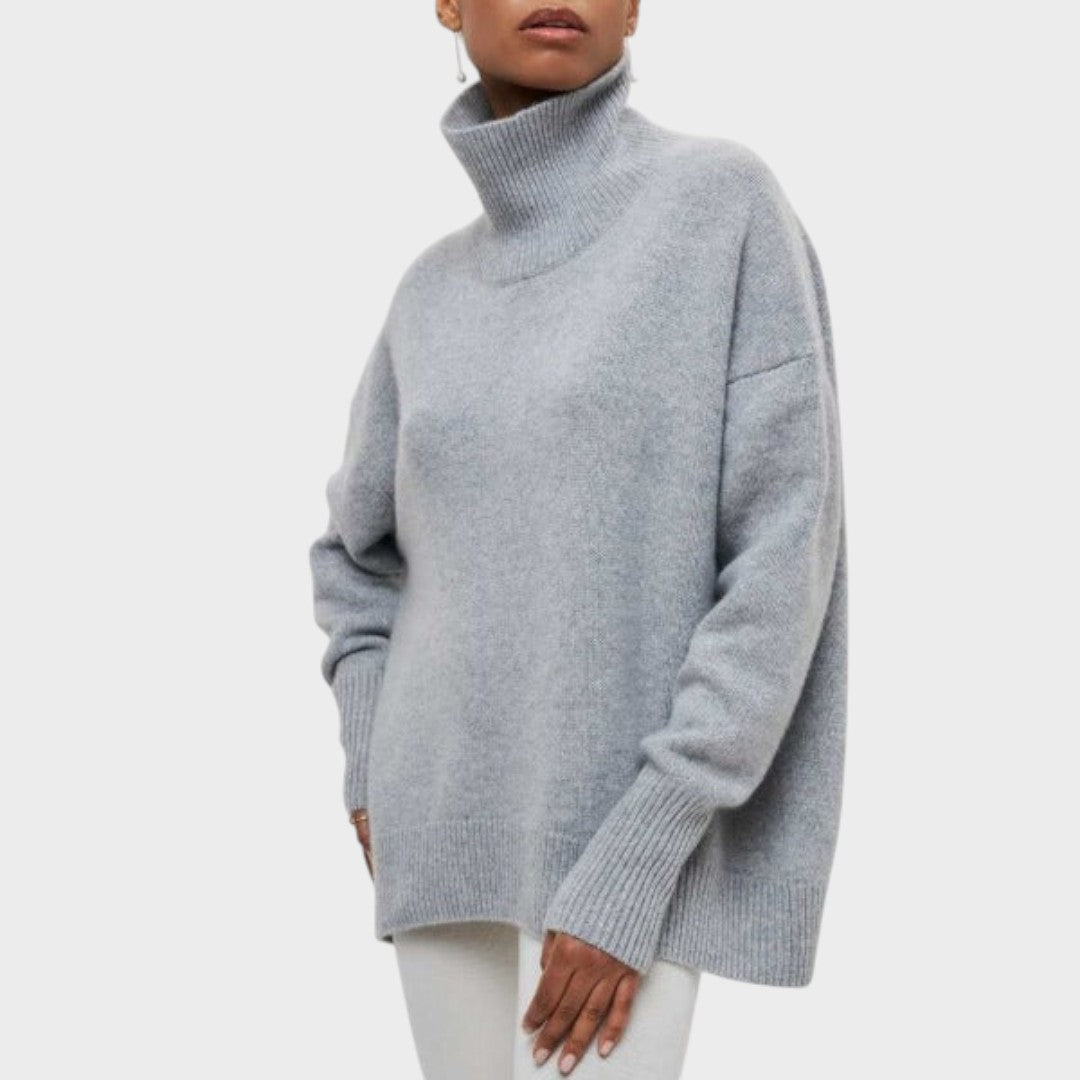 Katrin | Oversized Hoher Kragen Pullover