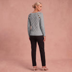 Lotta - Klassischer und Bequemer Pullover – Grau – 3