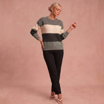 Nora - Lässiger und weicher Pullover – Grau – 1