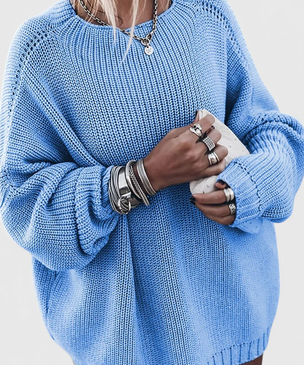 Lockerer Wollpullover
