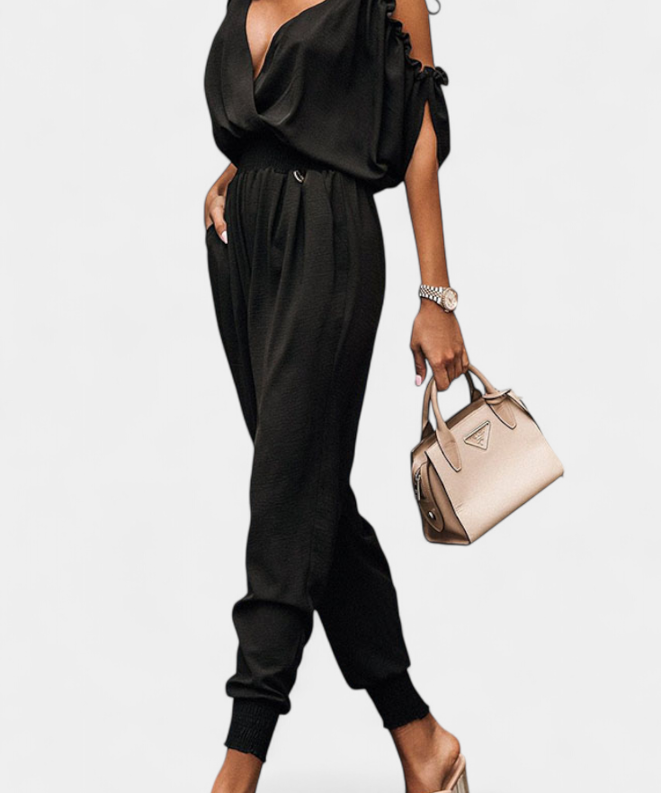 Solene Mono Casual mit schulterfreiem Design und elastischem Bund