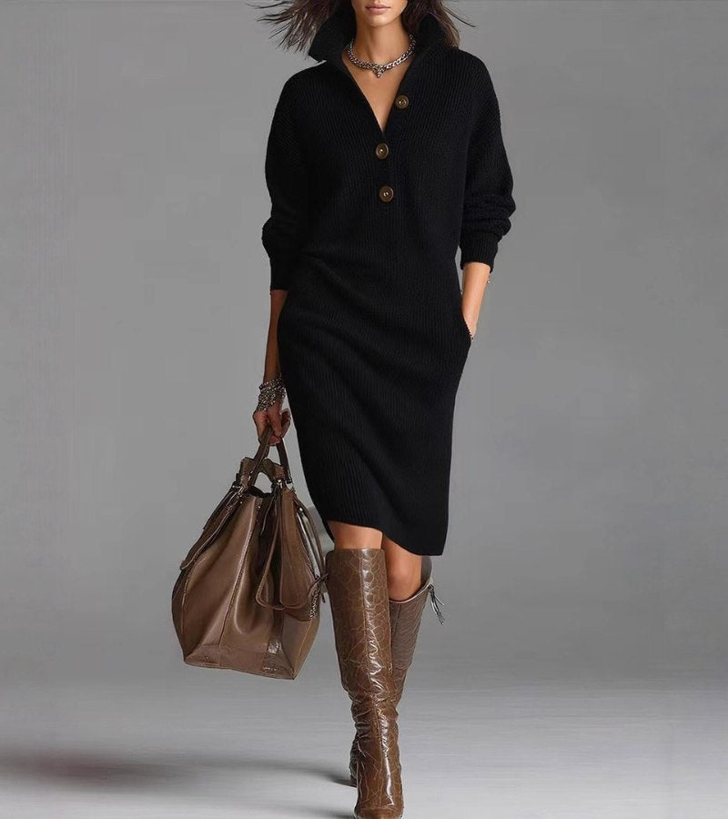 Damaris | Warmes, Elegantes und Bequemes Kleid
