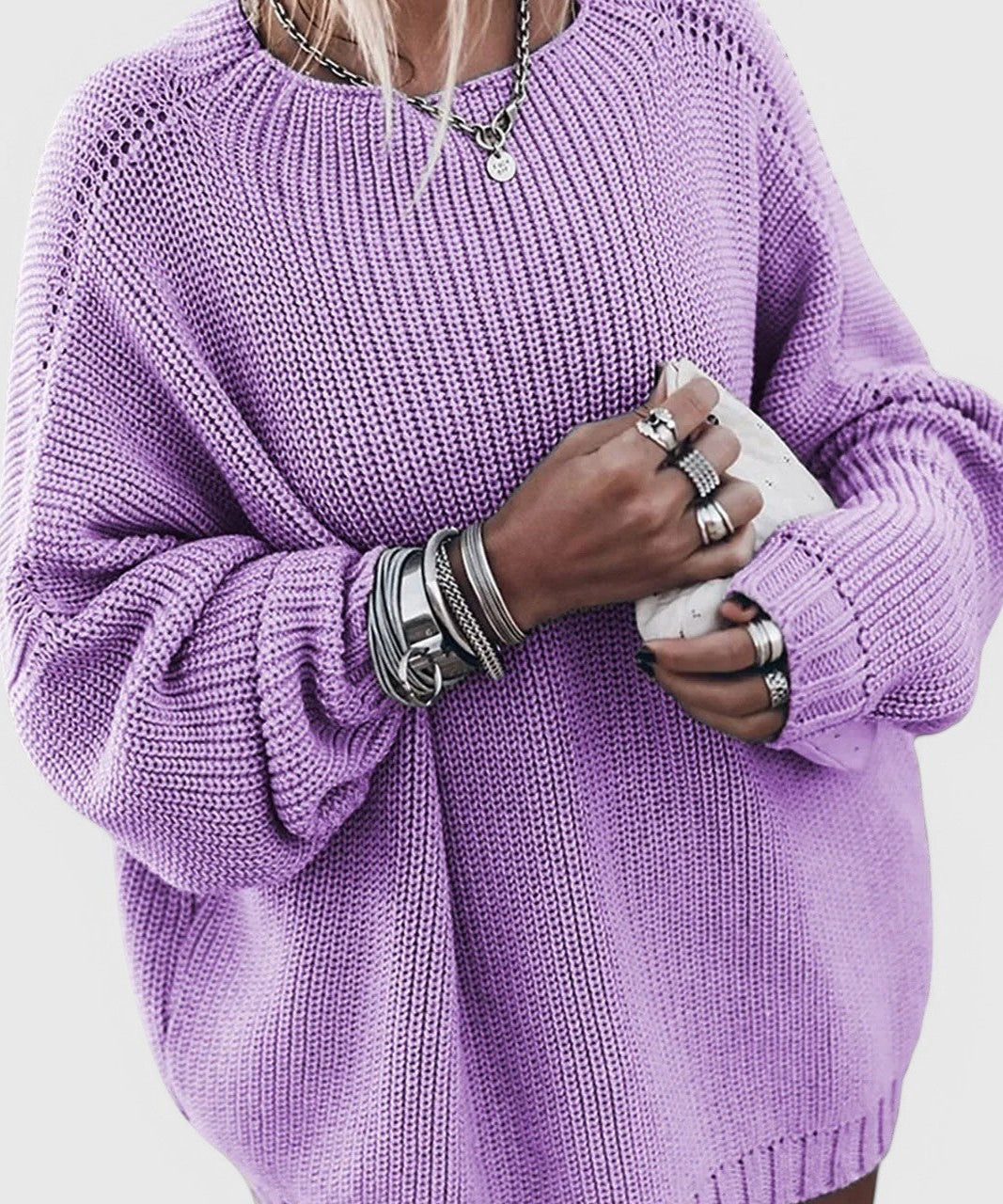 Lockerer Wollpullover