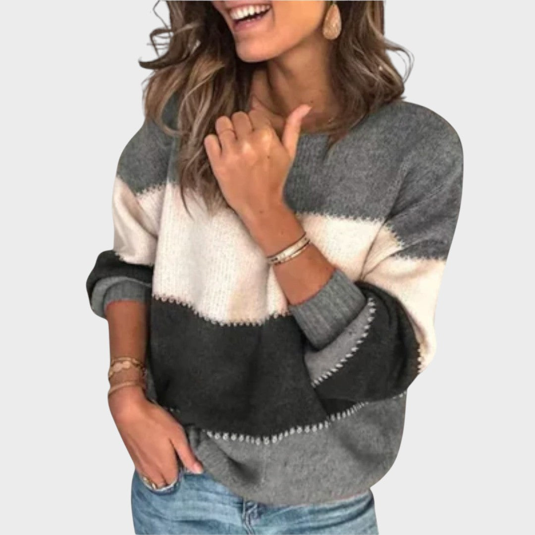 Marília | Gestreifter Strickpullover