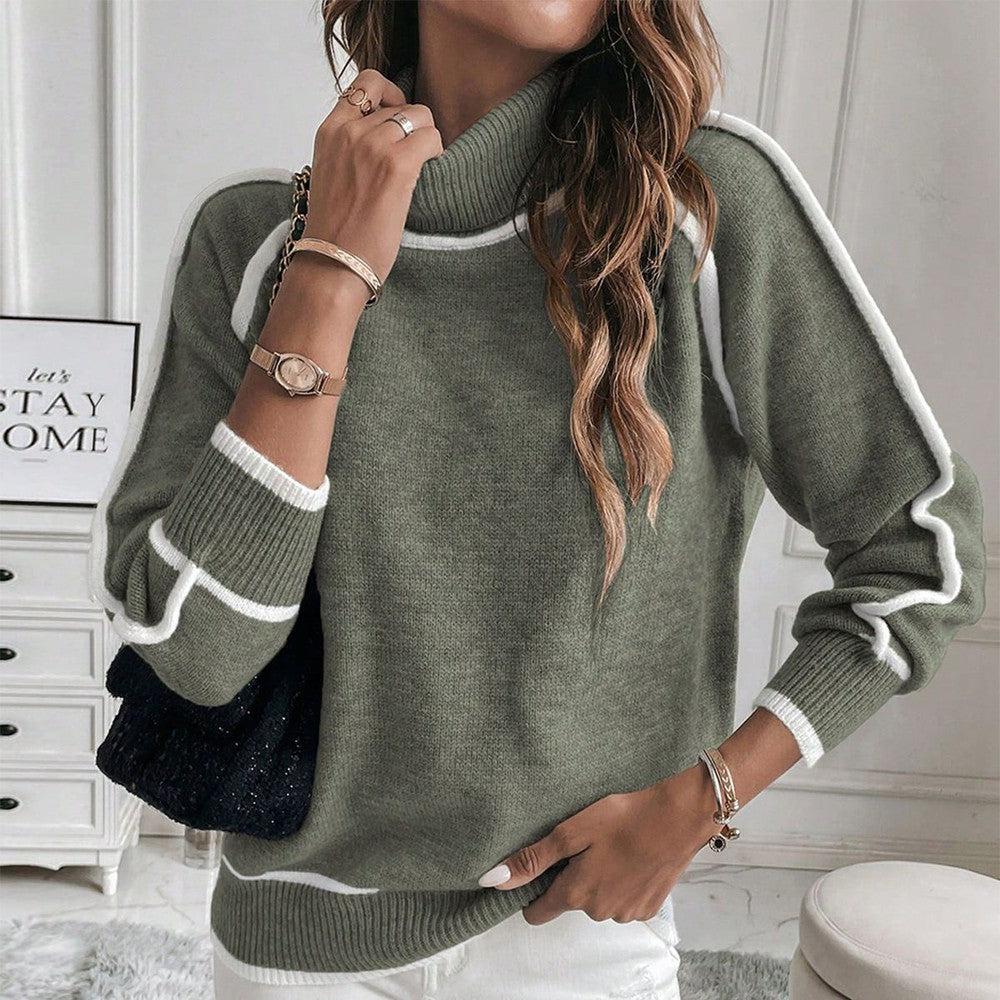 Avalon - Olivgrüner Baumwollpullover