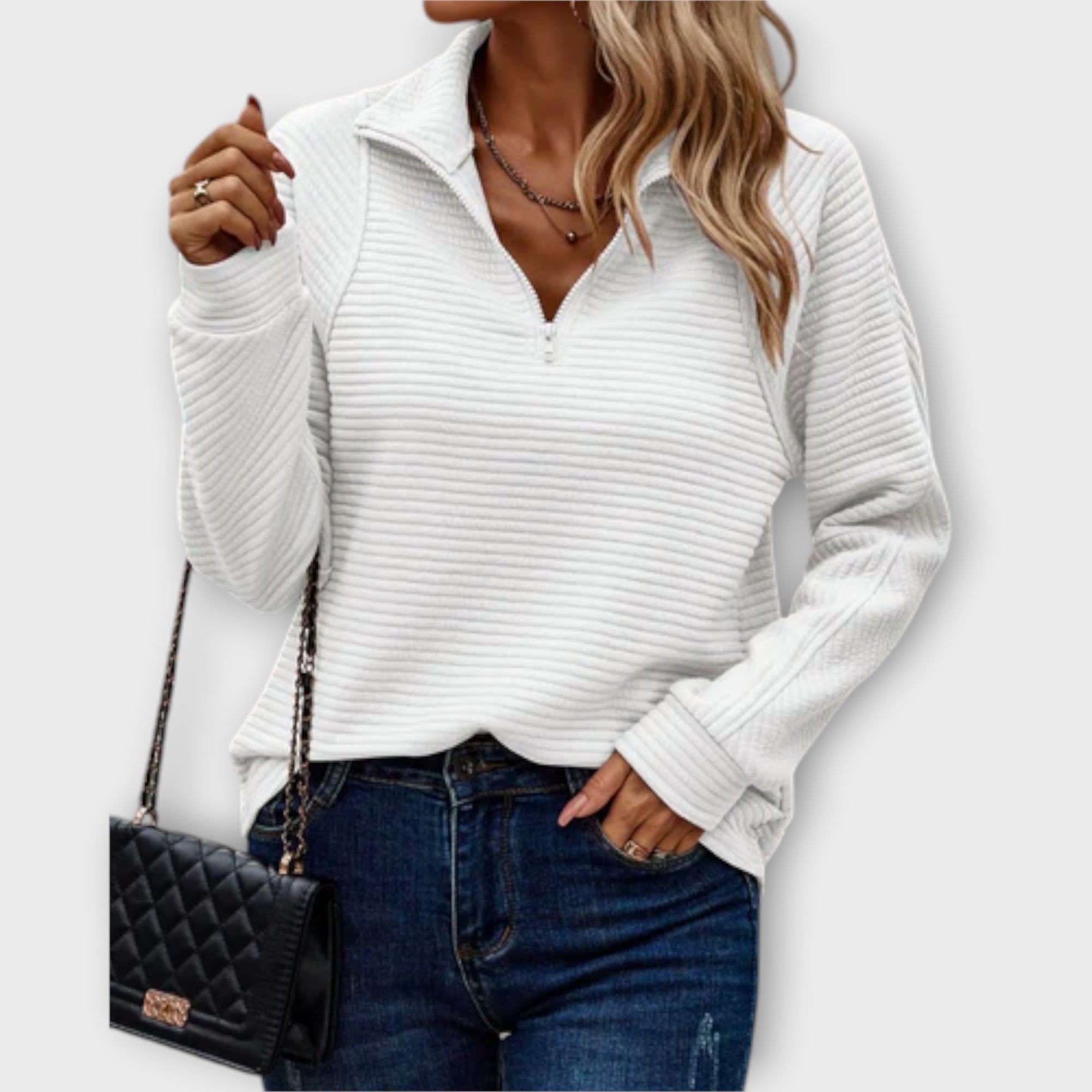 Vilja - Halb-Zip Pullover