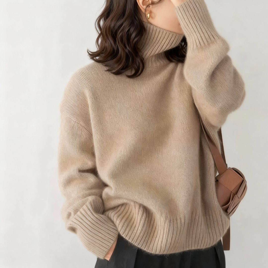 Capi Hoher Kragen Pullover