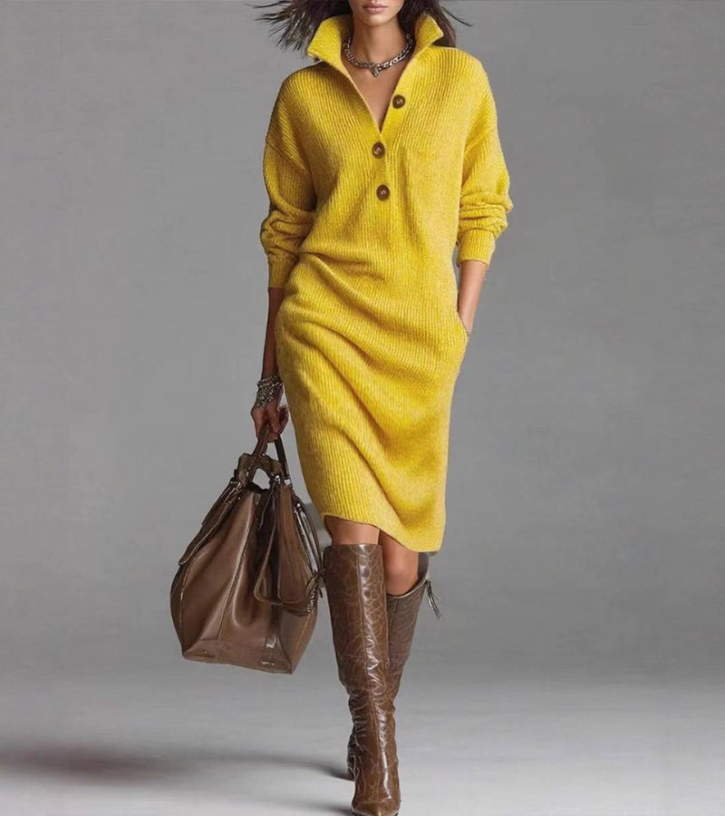 Damaris | Warmes, Elegantes und Bequemes Kleid