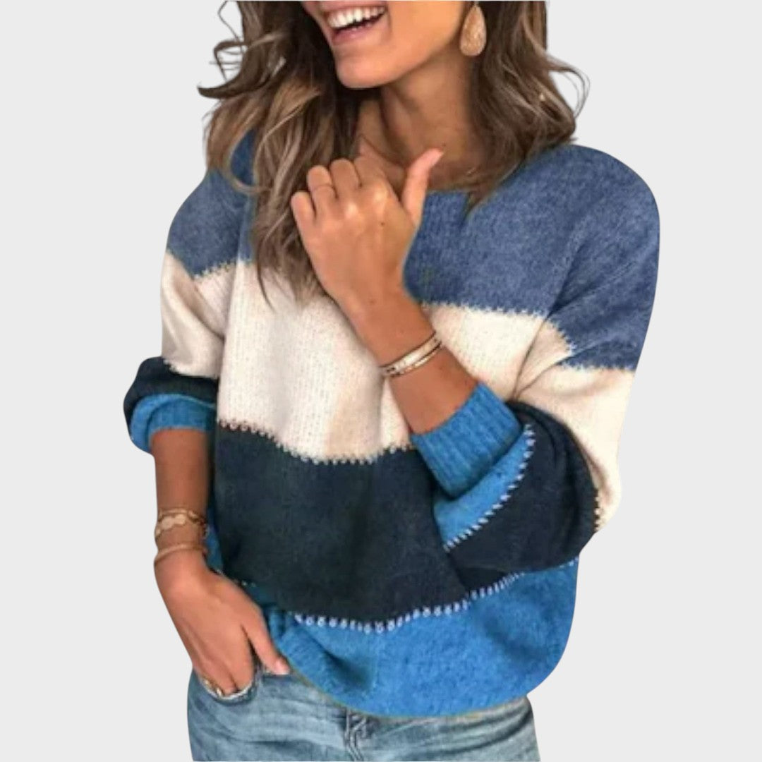 Marília | Gestreifter Strickpullover