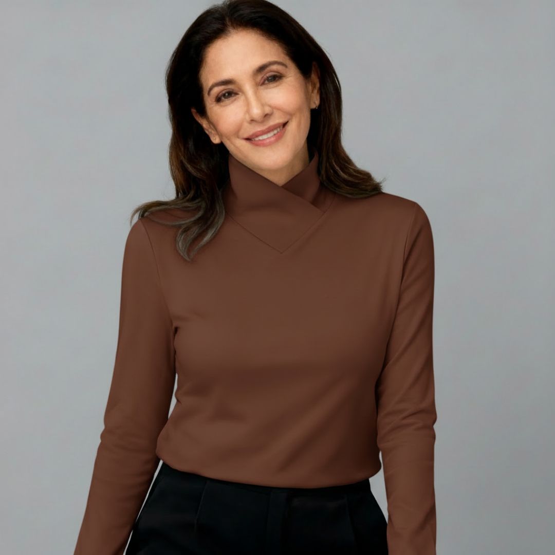 Stazia™ | Eleganter Hochkragenpullover