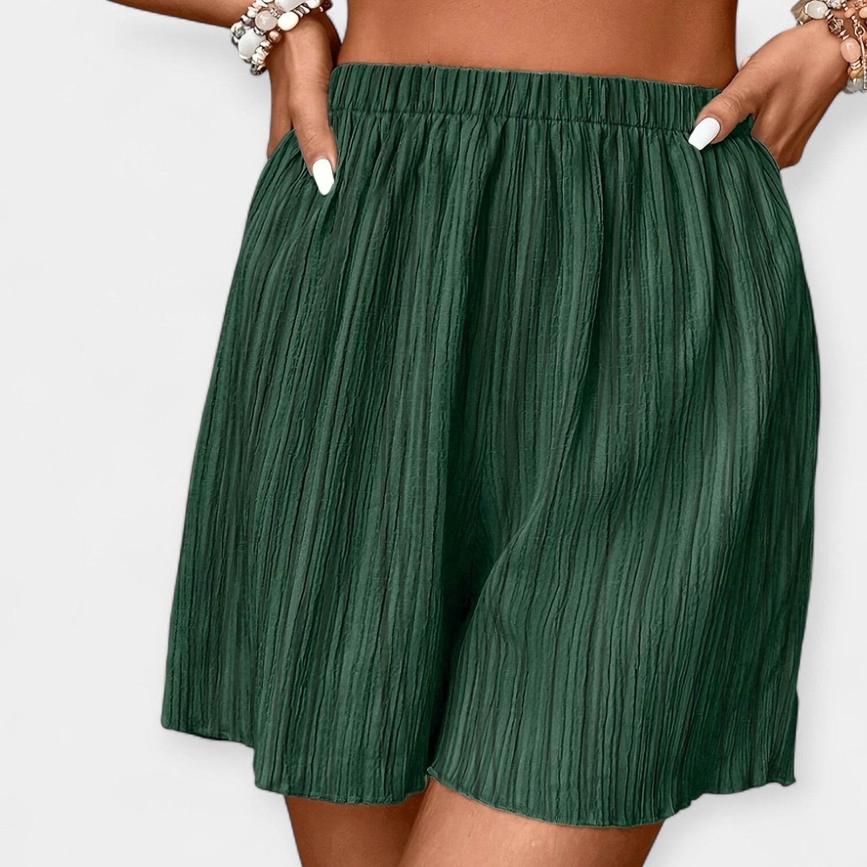 Elegante Plissierte Shorts
