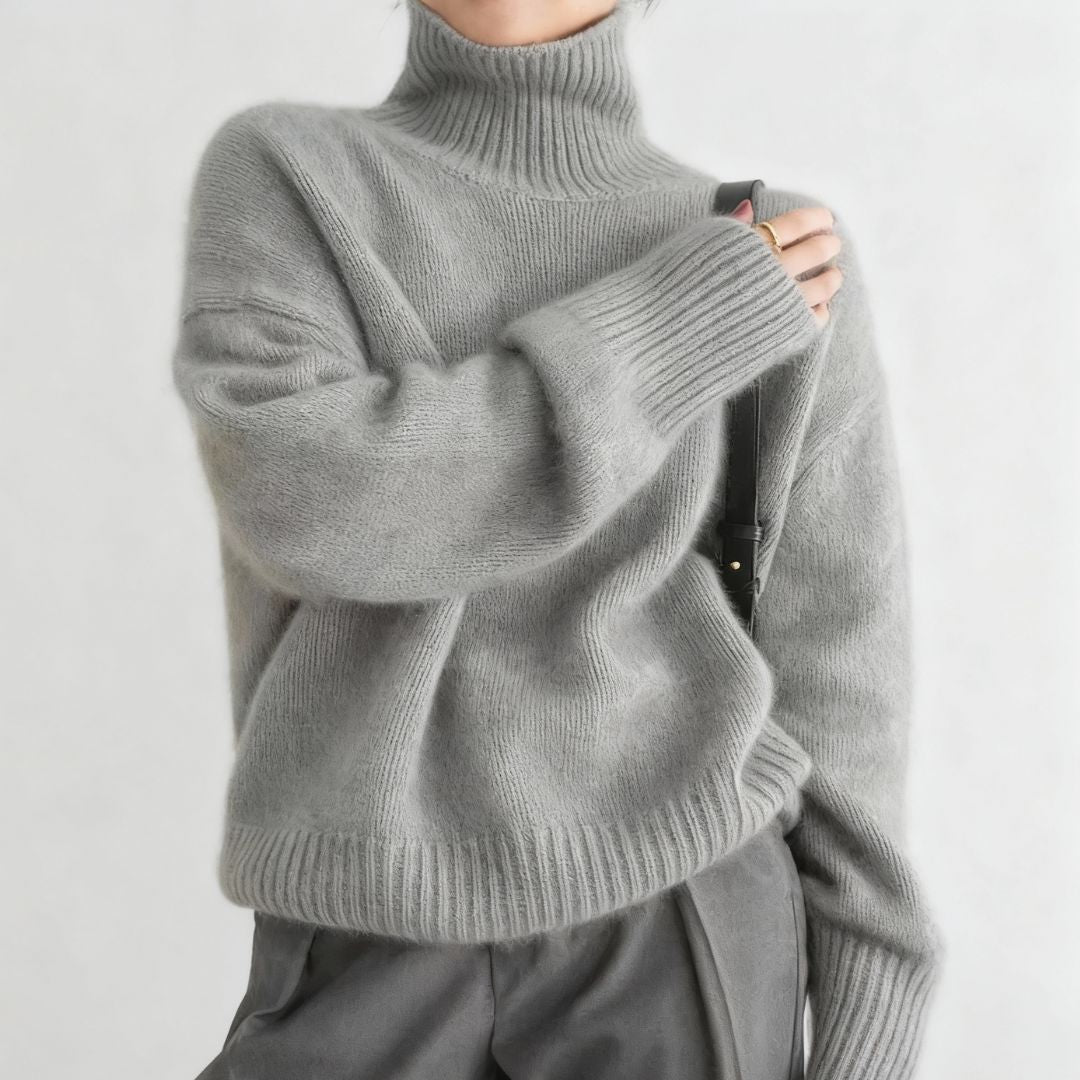 Capi Hoher Kragen Pullover