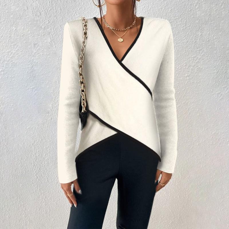 Yzabelle – Pullover mit Kontrastfinish