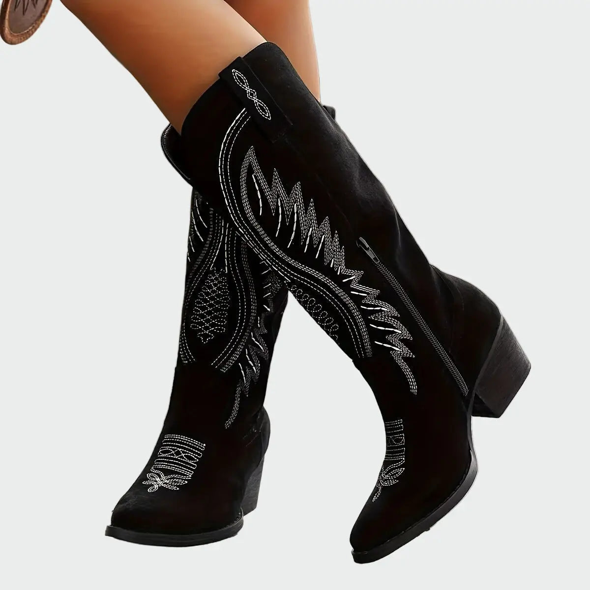 Gestickte Westernstiefel mit Stil