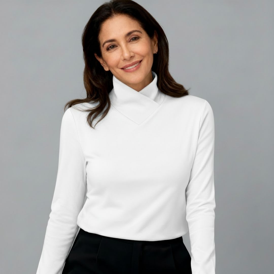Stazia™ | Eleganter Hochkragenpullover