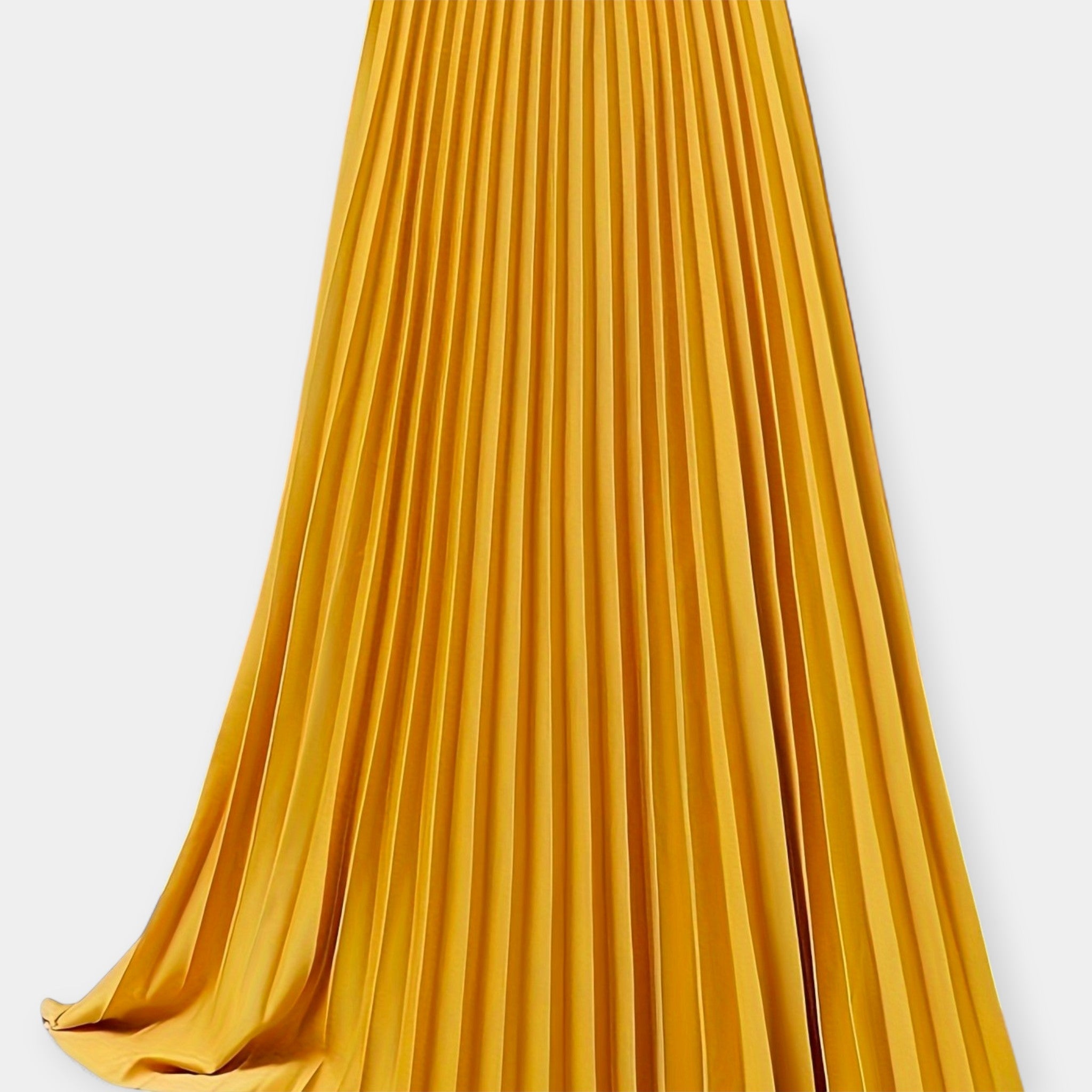 Faltenrock aus Satin Maxi