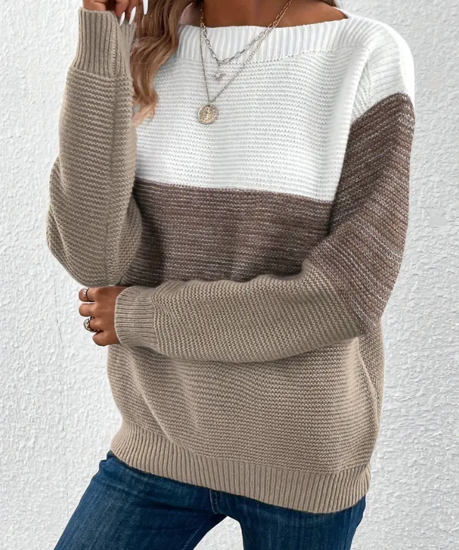 Calista - Eleganter Pullover mit langen Ärmeln und fallenden Schultern