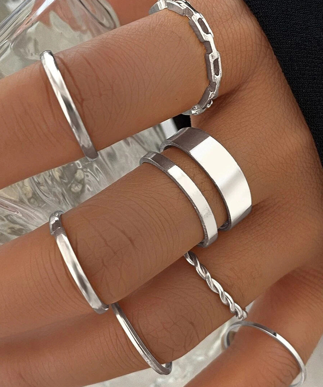 Set aus 7 Ringen