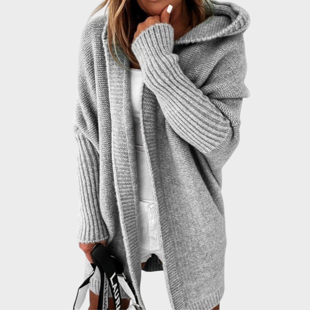 Marcela | Übergroßer Kapuzenstrickcardigan