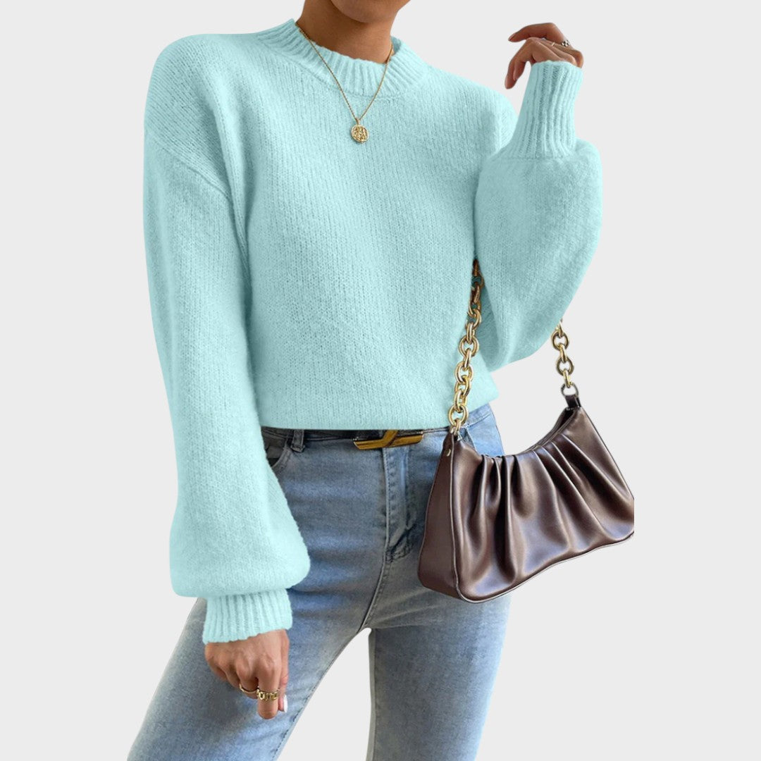 Mae | Gestrickter Pullover mit Ballonärmeln