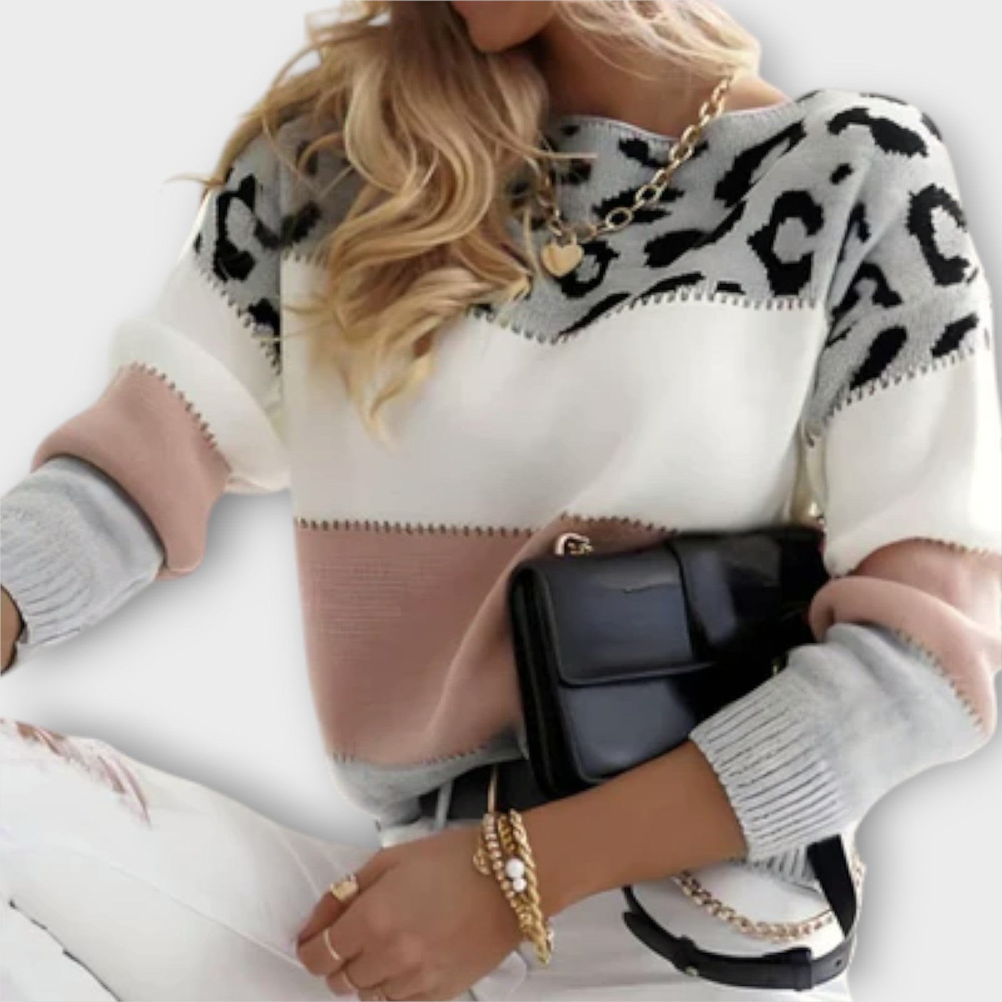 Cheyenne - Lässiger Pullover mit Leoparden-Design