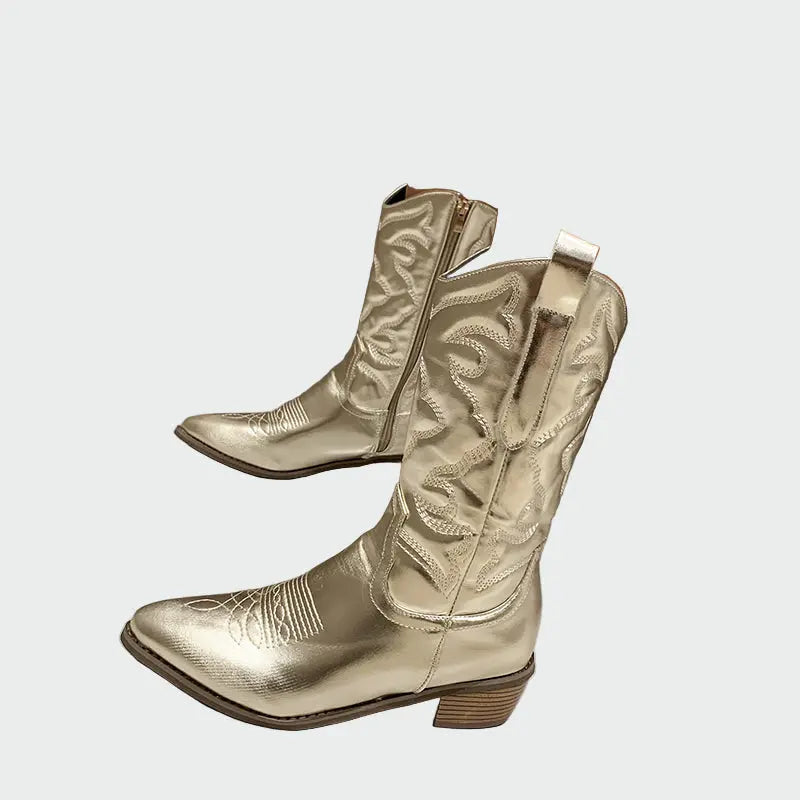 Metallic Cowboy-Stiefel