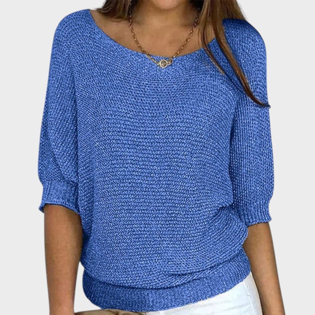 Carolina | Strickpullover mit Dreiviertelärmeln