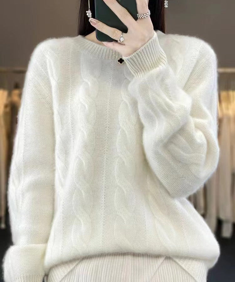 Angelika - Klassischer warmer Strickpullover