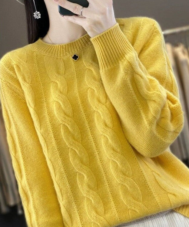 Angelika - Klassischer warmer Strickpullover