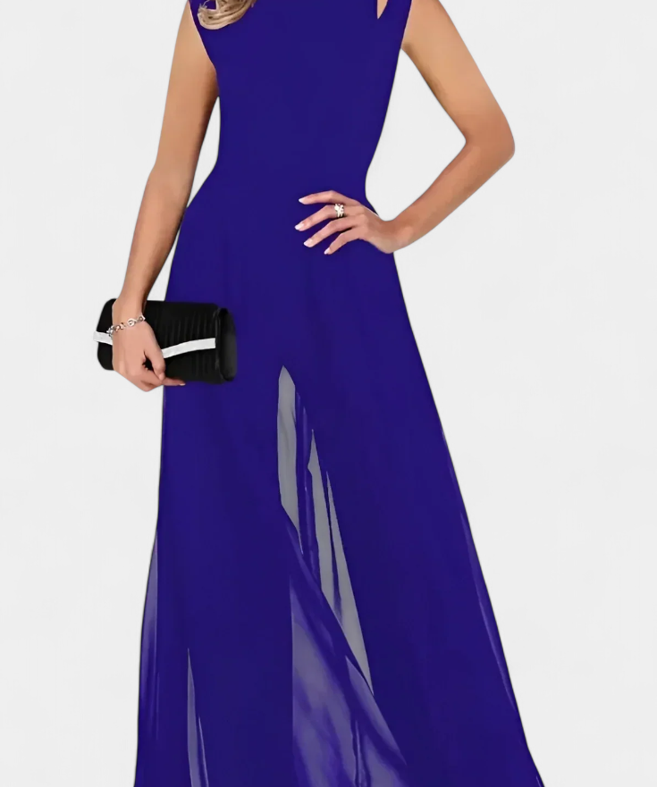 Nadia Mono Elegant Ärmellos mit Fronttransparenz