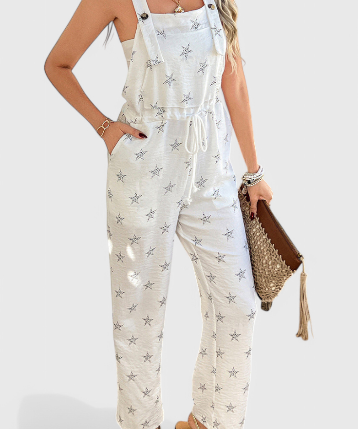 Bianca Entspanntes Langarm-Overall mit Sternenprint