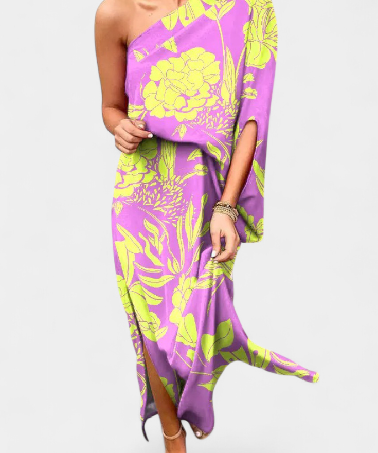 Carlena | Ein-Schulter Kleid