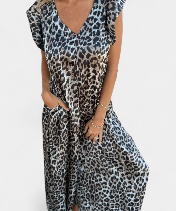 Isela | Leopardenmuster Jumpsuit