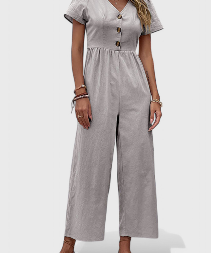 Camila Jumpsuit mit Frontknöpfen