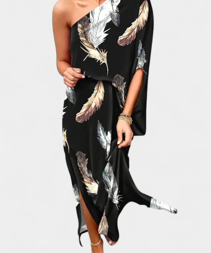 Carlena | Ein-Schulter Kleid