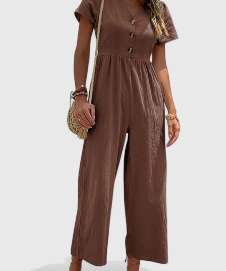 Camila Jumpsuit mit vorderen Knöpfen