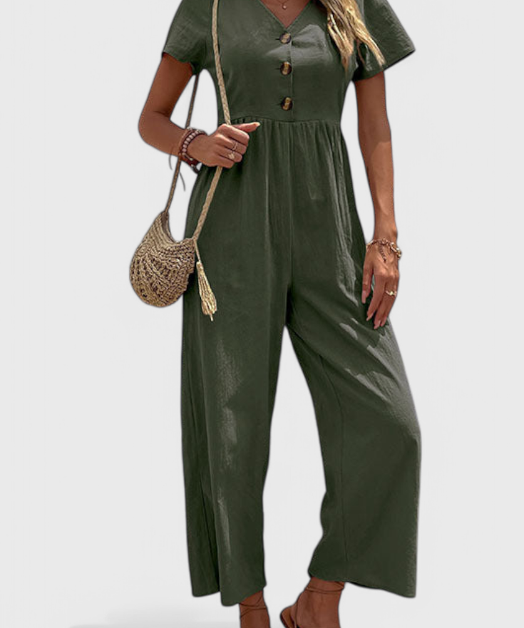 Camila Jumpsuit mit vorderen Knöpfen