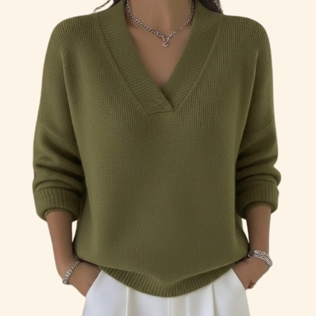Noor V-Ausschnitt Pullover